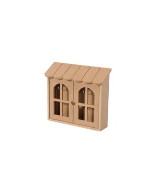 Aka Ahşap 27x24x8 Çift Kapak Çatılı Anahtarlık Anh 15