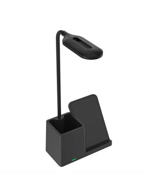 S-link Sl-m9054 10w Type-c Kablosuz Şarj Cihazlı Kalemlikli Masa Lambası