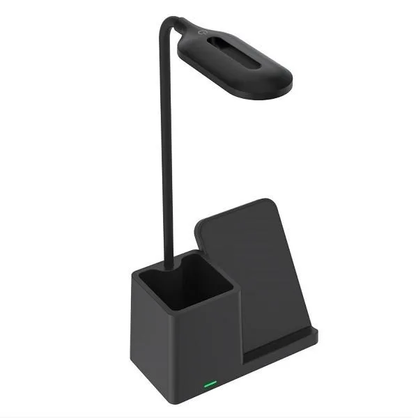 S-link Sl-m9054 10w Type-c Kablosuz Şarj Cihazlı Kalemlikli Masa Lambası
