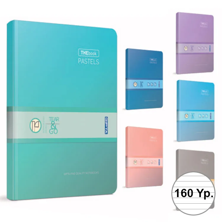 Gıpta Thebook Pastels 17x24 Sert Kapak İp Dikişli Defter Çizgili 160 Yp 3048