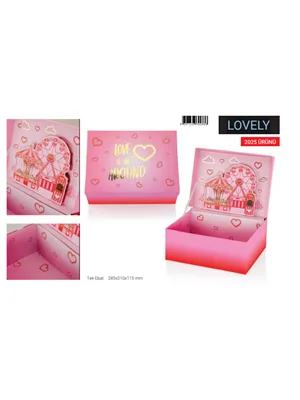 Gıpta Lovely 3d Dikdörtgen Hediye Kutusu Bx2886-1