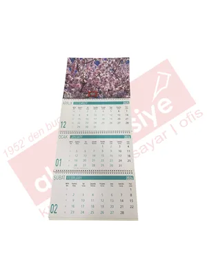 Lizy 33x24 Cm Gemici Takvimi Çiçek Serisi Tkv-gmc4 (2026)