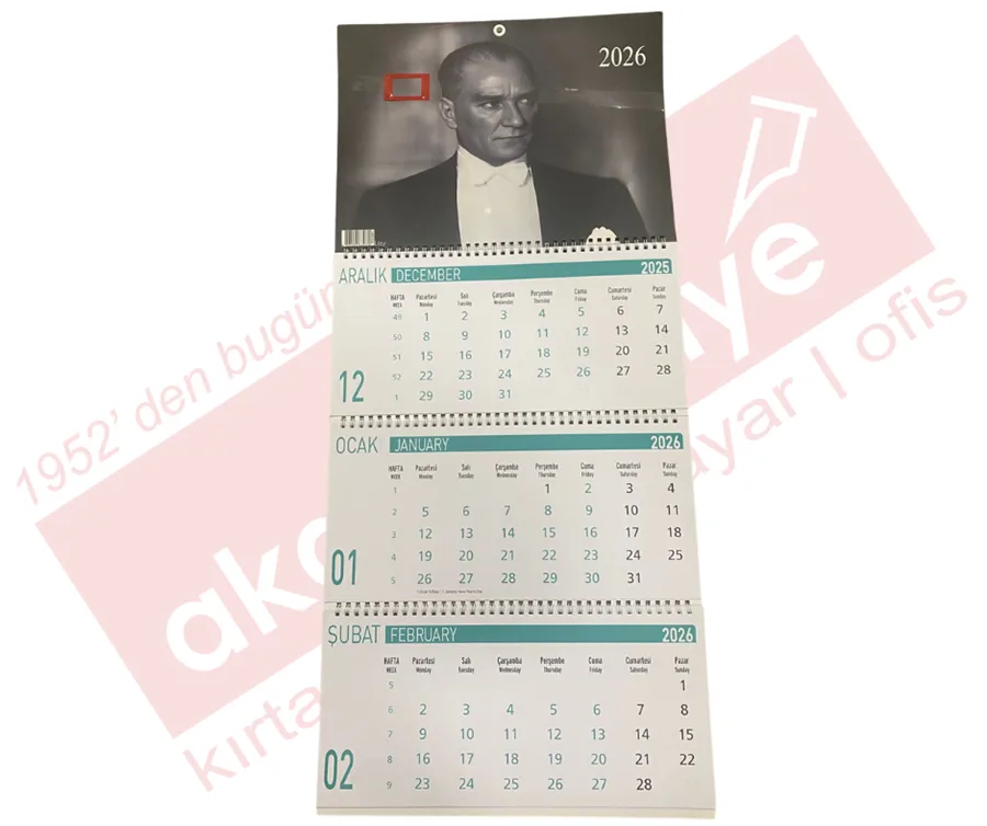 Lizy 33x24 Cm Gemici Takvimi Atatürk Serisi Tkv-gmc1 (2026)