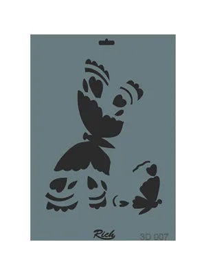 Rich 3d Seri 25x35 Stencil 007