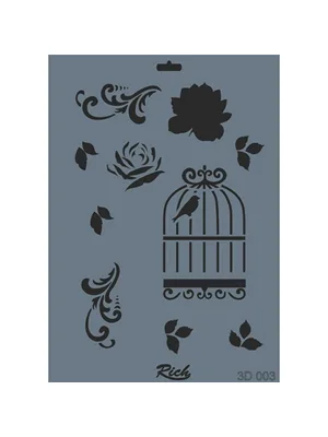 Rich 3d Seri 25x35 Stencil 003
