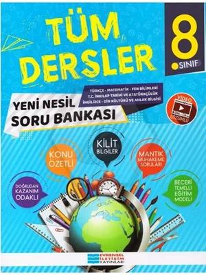 Evrensel İletişim Yay.-8.sınıf Tüm Dersler Soru Bankası 2526