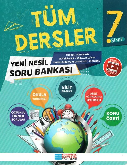 Evrensel İletişim Yay.-7.sınıf Tüm Dersler Soru Bankası 2526