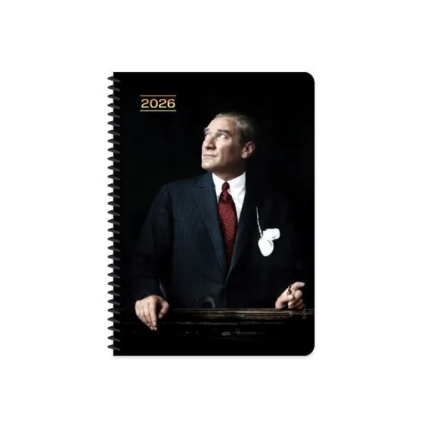 Keskin Color 17x24 Spiralli Günlük Ajanda Cumhurbaşkanı(atatürk) 600159-99 (2026)