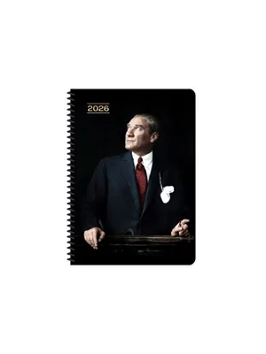 Keskin Color 17x24 Spiralli Günlük Ajanda Cumhurbaşkanı(atatürk) 600159-99 (2026)