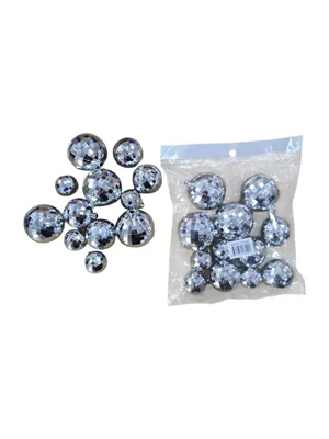 Nedi Yılbaşı Disko Topu 2-2.5-3-4 Cm Gümüş 12"li 13542