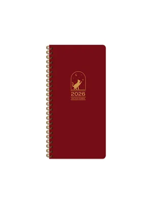 Keskin Color 8x16 Spiralli Haftalık Cep Ajandası Bordo 600176-99 (2026)