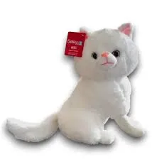 Selay 30 Cm Peluş Kedi Beyaz 4018