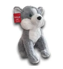 Selay 40 Cm Peluş Husky Gri 4013
