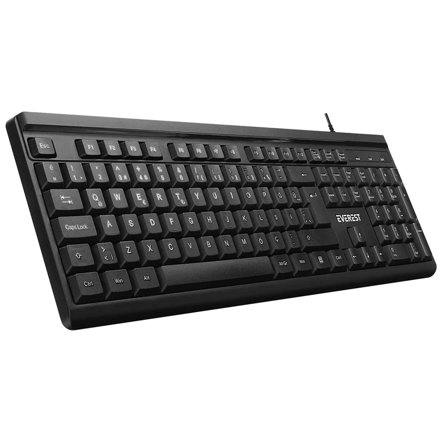 Everest Kb-741q 2 Metre Kablolu Usb Q Klavye Siyah