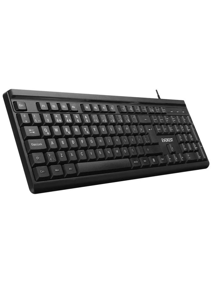 Everest Kb-741q 2 Metre Kablolu Usb Q Klavye Siyah