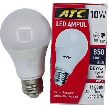 Atc 10w E27 Duy Beyaz Led Ampul