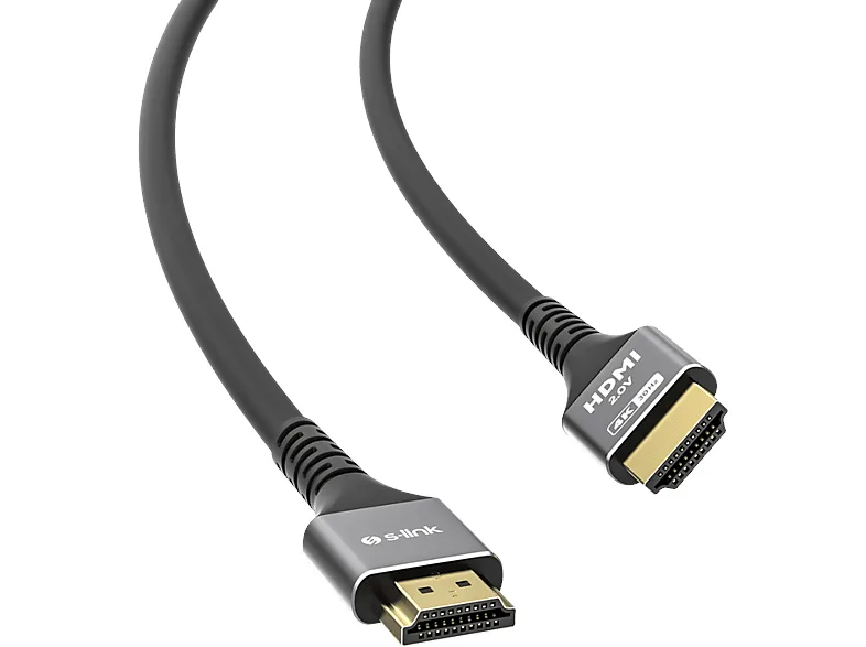 S-link Slx-hd4k20 19+1 Hdmi To Hdmi 20 Metre Metal V2.0 4k 30 Hz Hdmi Kablo