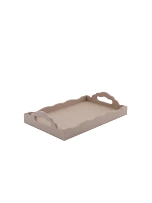 Aka Ahşap 35x25x7 Oymalı Tepsi Tp02