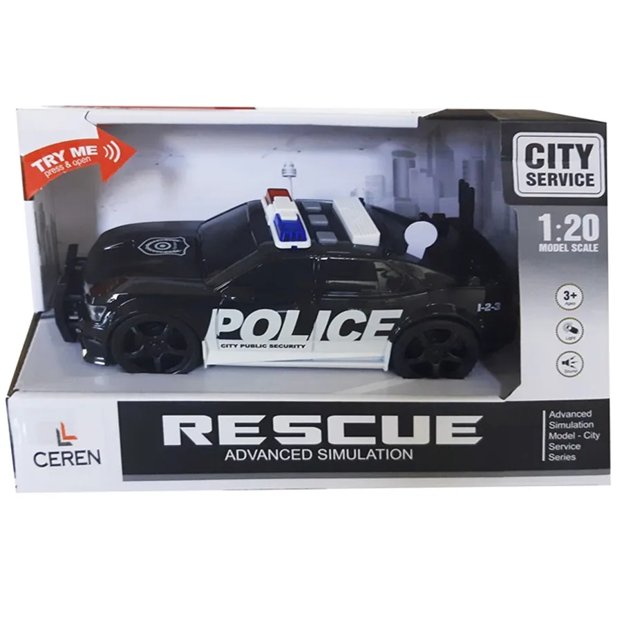 Ctoys 1:20 Polis Arabası Sesli ve Pilli Wy500a