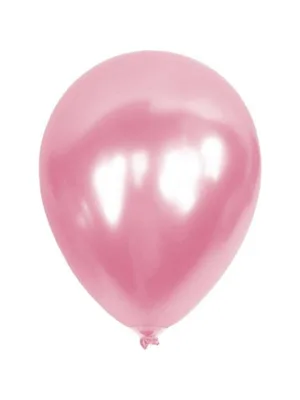 Balloons 12" Metalik Balon 10"lu Pembe