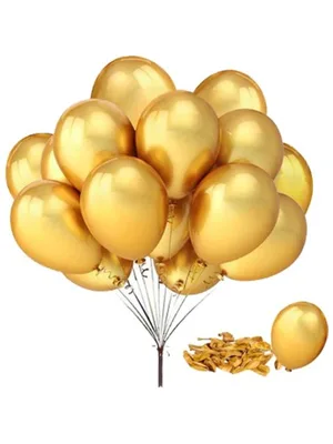 Balloons 12" Metalik Balon 10"lu Altın