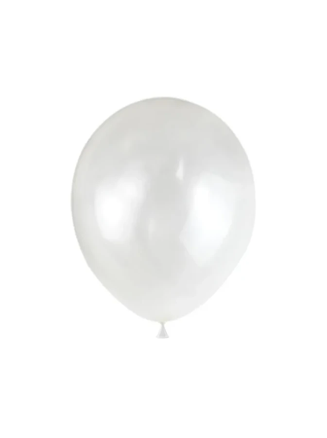 Balloons 12" Metalik Balon 10"lu Beyaz