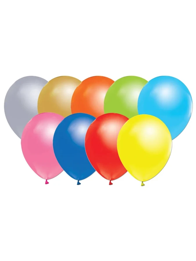 Balloons 12" Metalik Balon 10"lu Karışık