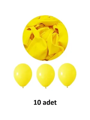 Balloons 12" Düz Renk Balon 10"lu Sarı