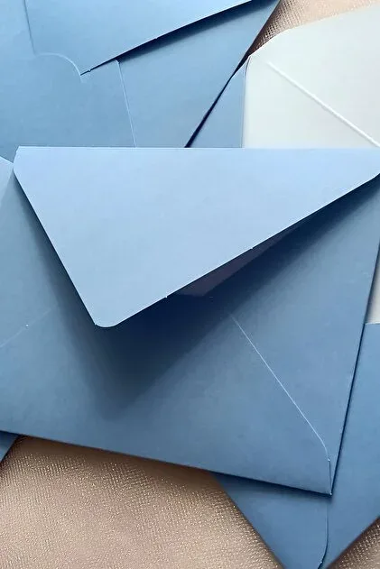 Asil 13x18 Cm 120 Gr Fantazi Zarf Mavi As-15505
