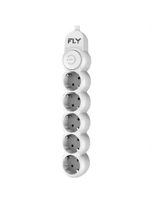 Fly 3394-01 Anahtarlı 5li 2 Metre Akım Korumalı Grup Priz