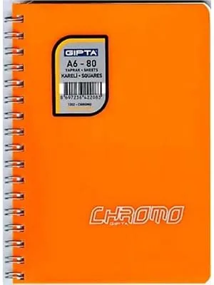 Gıpta Chromo A6 Spiralli Pp Kapak Bloknot Çizgili 80 Yp 6097
