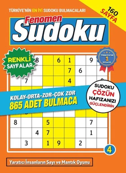 Sudoku Bulmaca Fenomen Seviye 4 - Maxi Yayıncılık