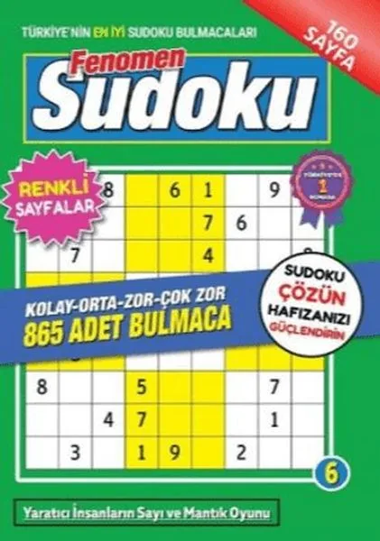 Sudoku Bulmaca Fenomen Seviye 6 - Maxi Yayıncılık