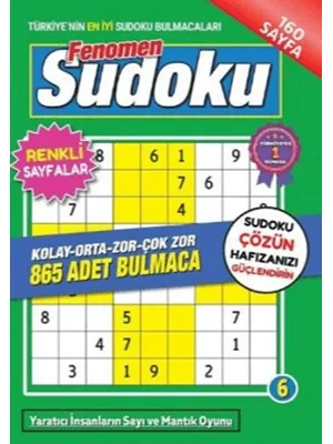 Sudoku Bulmaca Fenomen Seviye 6 - Maxi Yayıncılık