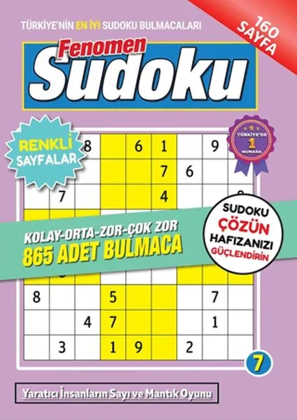 Sudoku Bulmaca Fenomen Seviye 7 - Maxi Yayıncılık