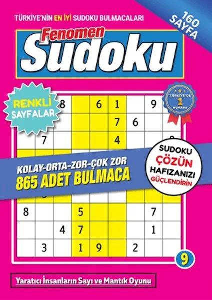 Sudoku Bulmaca Fenomen Seviye 9 - Maxi Yayıncılık