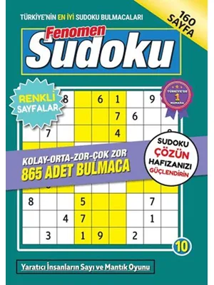 Sudoku Bulmaca Fenomen Seviye 10 - Maxi Yayıncılık