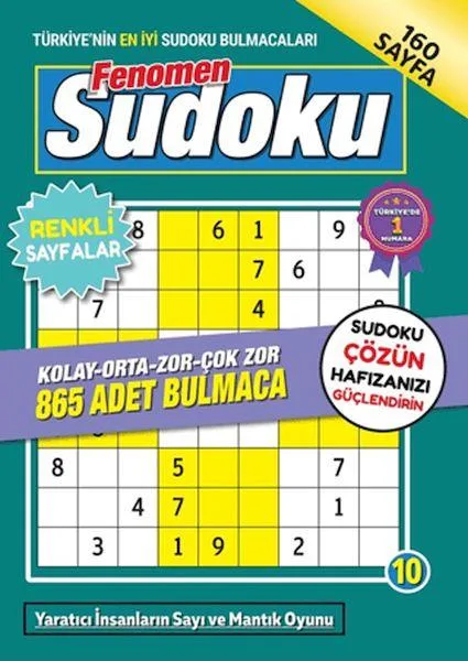Sudoku Bulmaca Fenomen Seviye 10 - Maxi Yayıncılık