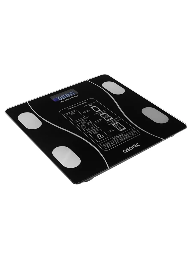 Asonic Bs260 Bluetoothlu Dijital Ekranlı Baskül