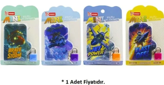 Mikro Mini Kilitli Bloknot Aırcraft War Mini-95