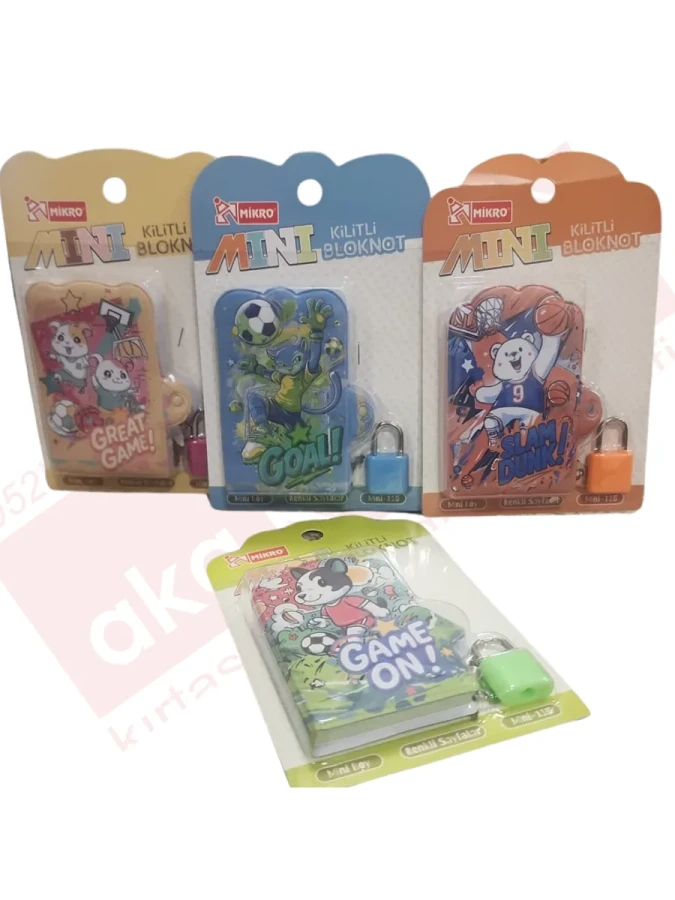 Mikro Mini Kilitli Bloknot Minisports Mini-115