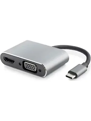 Hadron Hdx7838 Type-c To Hdmi ve Vga Dönüştürücü Adaptör
