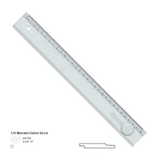 Ark 30 Cm Plastik Cetvel Şeffaf Mercekli 179
