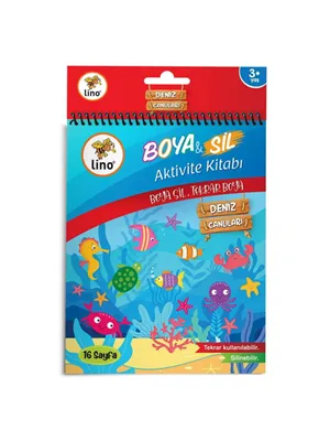 Lino A5 Silinebilir Boyama Kitabı Denizaltı Bs-1002