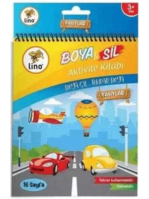 Lino A5 Silinebilir Boyama Kitabı Araçlar Bs-1001
