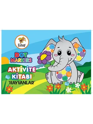 Lino Dot Markers Boyama Kitabı Hayvanlar Ln-702