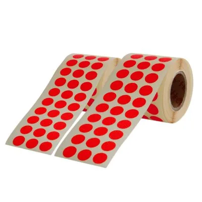 Herboy 10 Mm Nokta Etiket 4000"li Kırmızı
