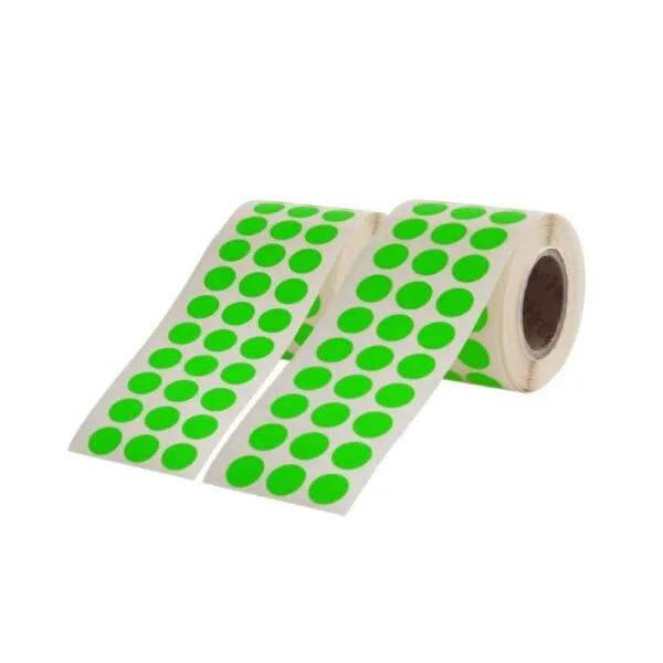 Herboy 10 Mm Nokta Etiket 4000"li Yeşil