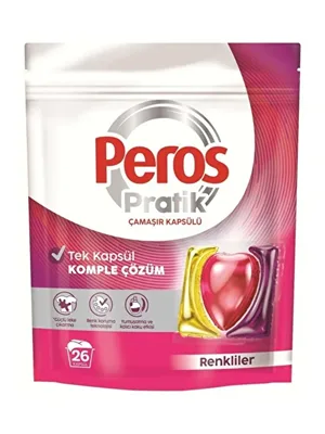 Peros Pratik Çamaşır Kapsülü 26"lı Renkliler