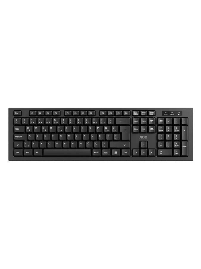 Aoc Km210b-38 Kablosuz Klavye Mouse Set Siyah